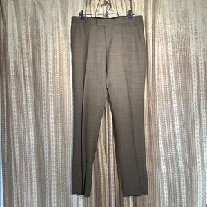 Taupe Plaid Ben Sherman Dress Slacks